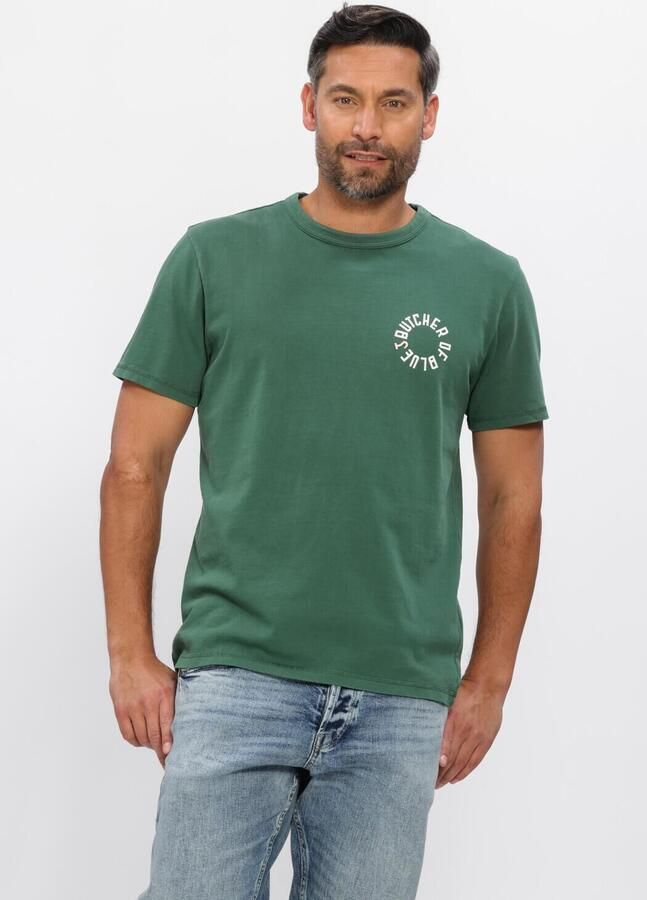BUTCHER OF BLUE Heren Polo's & T-shirts Army Circle Tee Groen