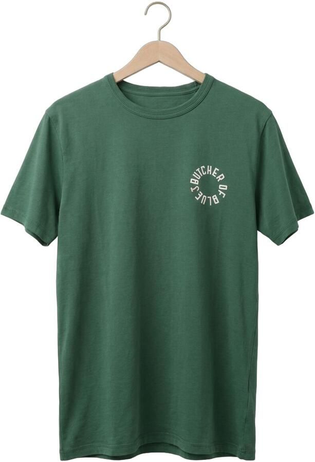 BUTCHER OF BLUE Heren Polo's & T-shirts Army Circle Tee Groen - Foto 4