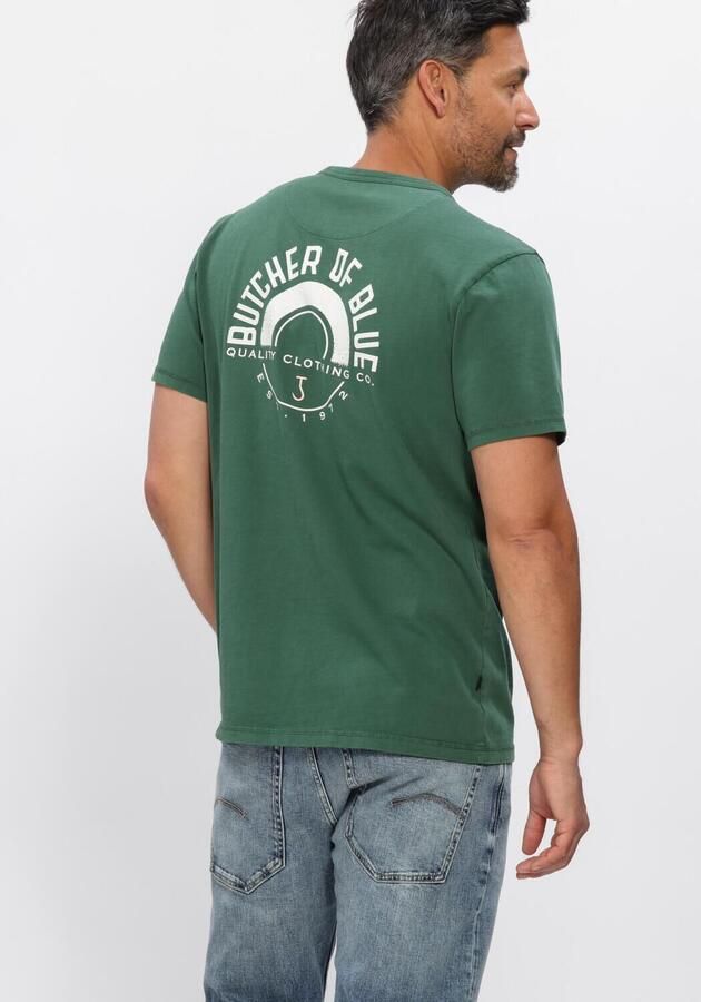 BUTCHER OF BLUE Heren Polo's & T-shirts Army Circle Tee Groen - Foto 2