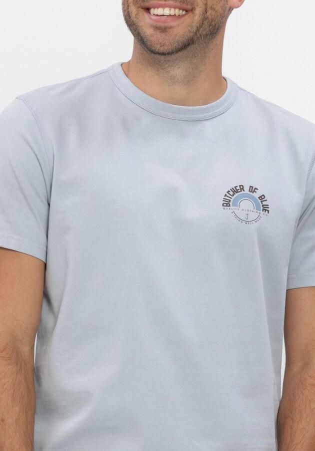 BUTCHER OF BLUE Heren Polo's & T-shirts Army Circle Tee Lichtblauw - Foto 4