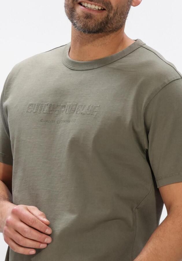BUTCHER OF BLUE Heren Polo's & T-shirts Army Corp Lock Tee Khaki - Foto 4