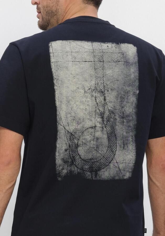 BUTCHER OF BLUE Heren Polo's & T-shirts Army Cyan Loose Tee Donkerblauw - Foto 4