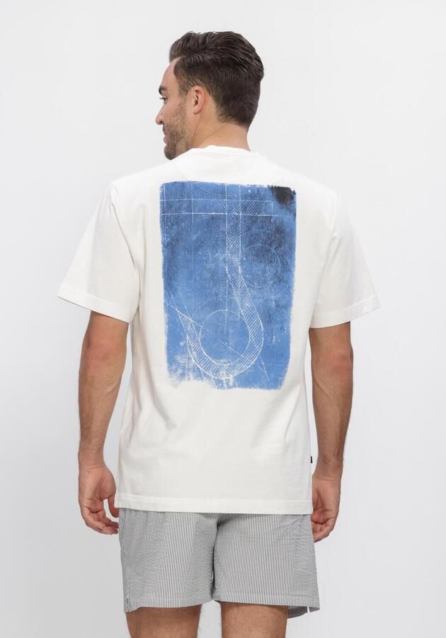 BUTCHER OF BLUE Heren Polo's & T-shirts Army Cyan Loose Tee Ecru