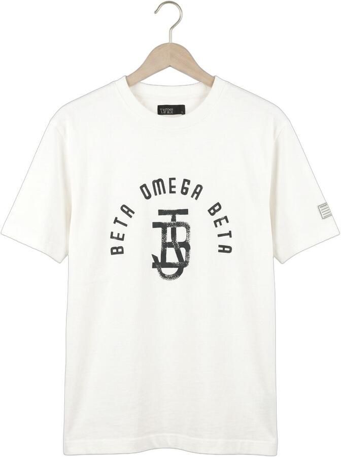 BUTCHER OF BLUE Heren Polo's & T-shirts Army Loose Logo Tee Gebroken Wit - Foto 2