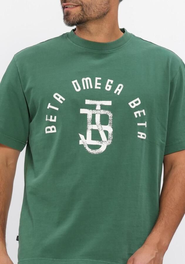 BUTCHER OF BLUE Heren Polo's & T-shirts Army Loose Logo Tee Groen - Foto 4