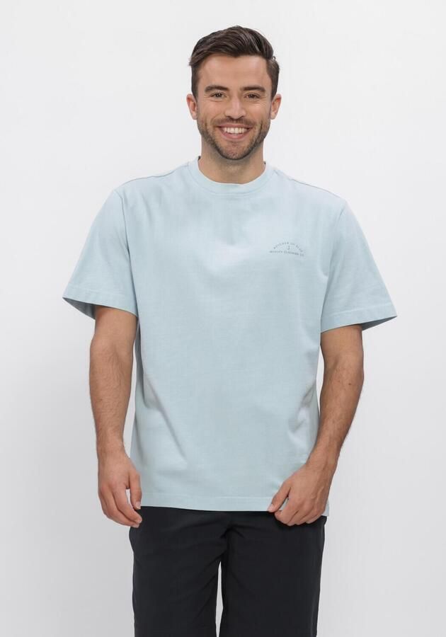 BUTCHER OF BLUE Heren Polo's & T-shirts Army Qcc Loose Tee Lichtblauw