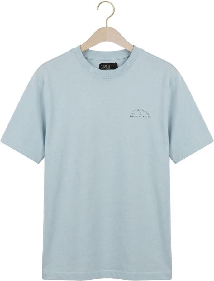 BUTCHER OF BLUE Heren Polo's & T-shirts Army Qcc Loose Tee Lichtblauw - Foto 2