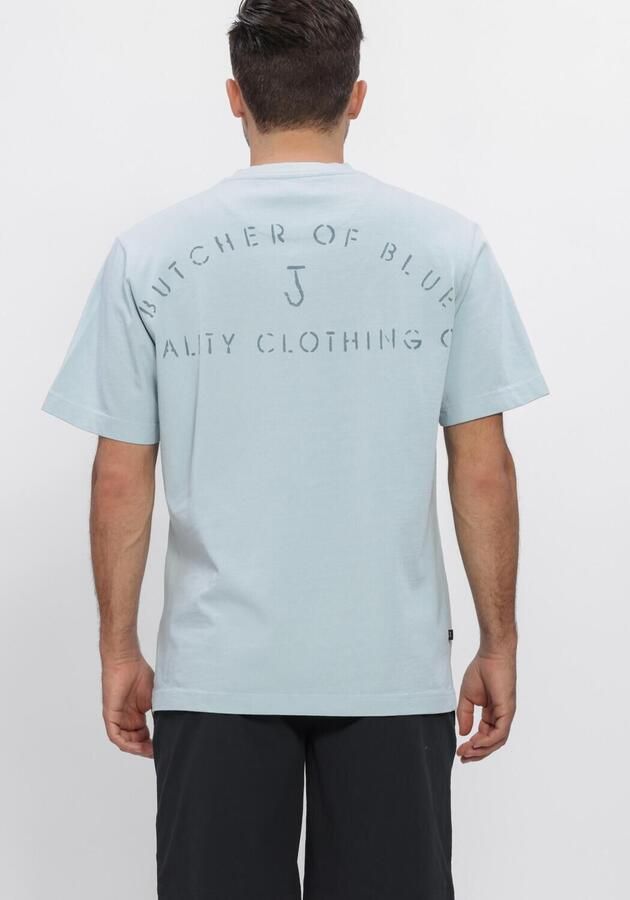 BUTCHER OF BLUE Heren Polo's & T-shirts Army Qcc Loose Tee Lichtblauw - Foto 3