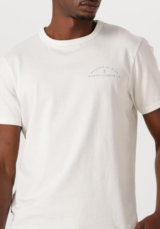 BUTCHER OF BLUE Heren Polo's & T-shirts Army Qcc Tee Wit - Foto 3