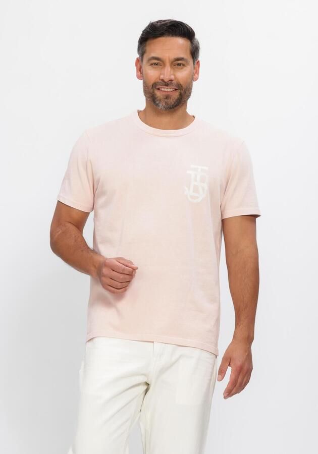 BUTCHER OF BLUE Heren Polo's & T-shirts Army Small Logo Tee Lichtroze