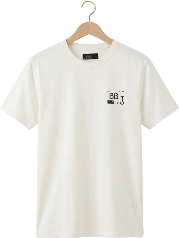 BUTCHER OF BLUE Heren Polo's & T-shirts Army Stencil Tee Gebroken Wit - Foto 2