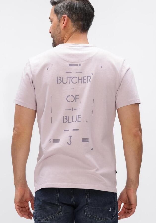 BUTCHER OF BLUE Heren Polo's & T-shirts Army Stencil Tee Lila - Foto 3