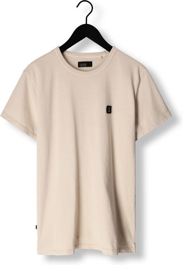 Butcher of Blue regular fit T-shirt Army van biologisch katoen beige grey - Foto 3