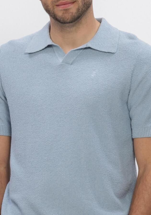 BUTCHER OF BLUE Heren Polo's & T-shirts Boucle Knit Polo Lichtblauw - Foto 4