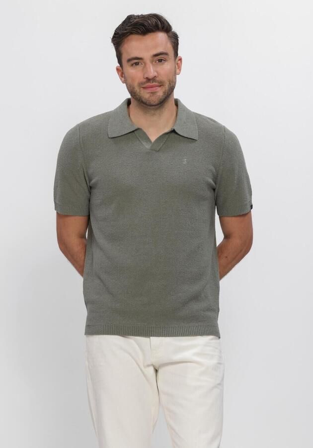 BUTCHER OF BLUE Heren Polo's & T-shirts Boucle Knit Polo Olijf