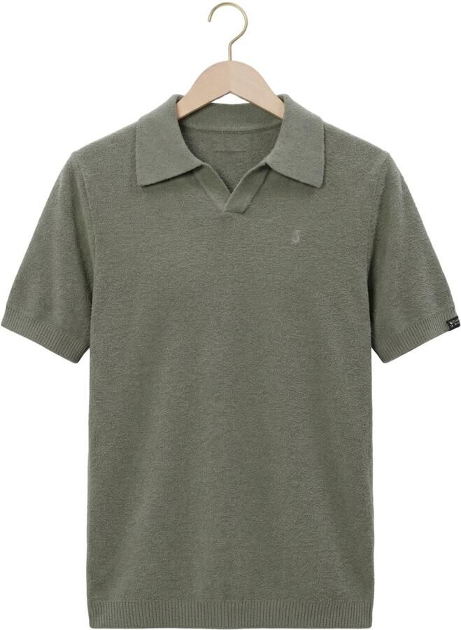 BUTCHER OF BLUE Heren Polo's & T-shirts Boucle Knit Polo Olijf - Foto 2