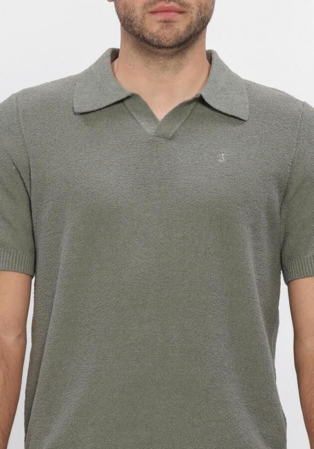 BUTCHER OF BLUE Heren Polo's & T-shirts Boucle Knit Polo Olijf - Foto 4