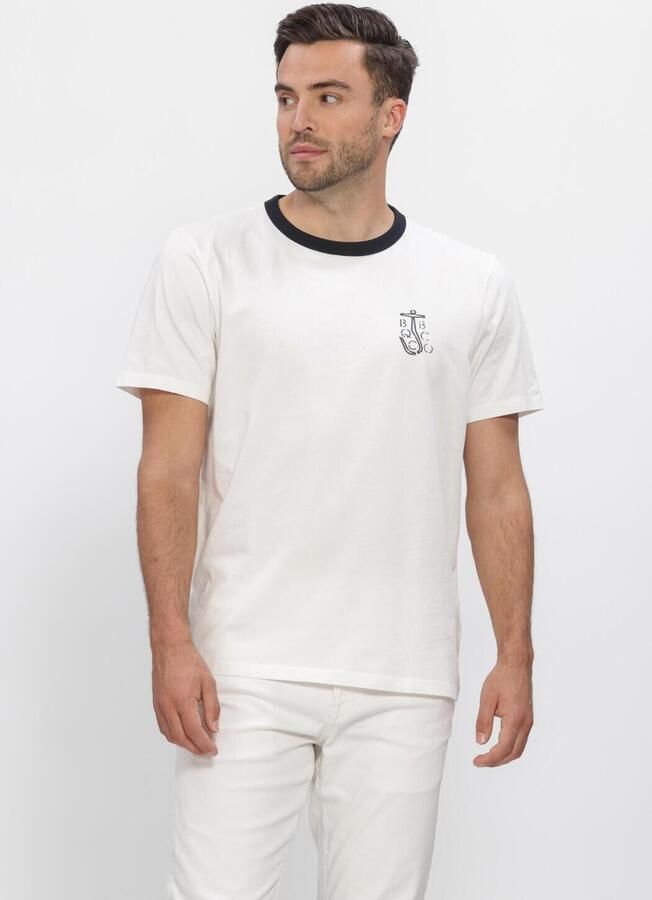 BUTCHER OF BLUE Heren Polo's & T-shirts Classic Anchor Tee Gebroken Wit