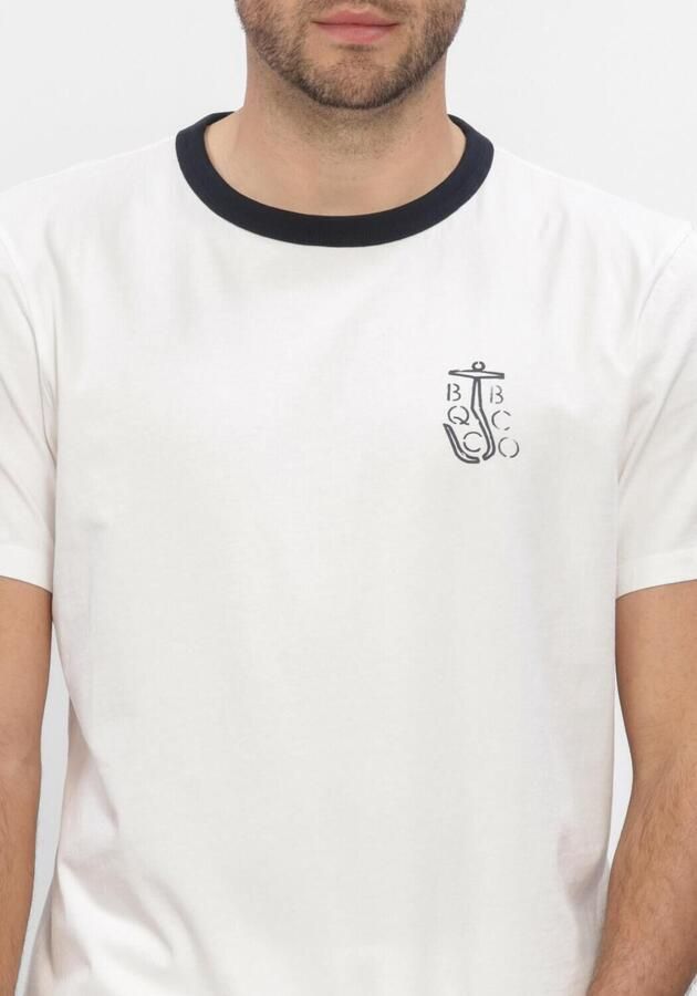 BUTCHER OF BLUE Heren Polo's & T-shirts Classic Anchor Tee Gebroken Wit - Foto 4