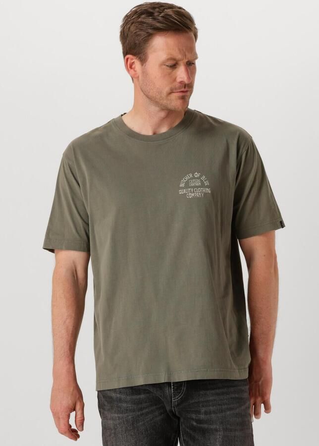 BUTCHER OF BLUE Heren Polo's & T-shirts Classic Frat Loose Tee Khaki - Foto 4