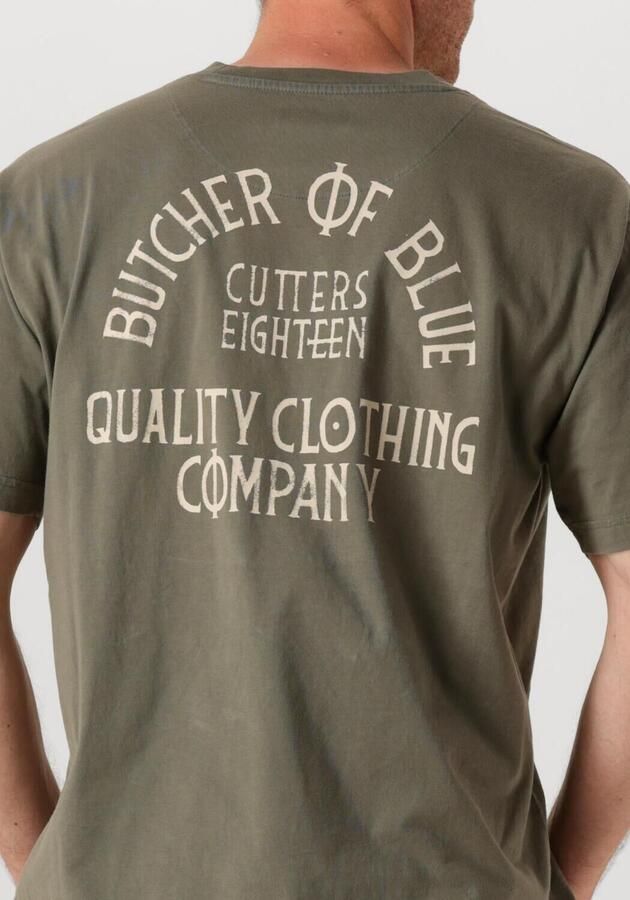 BUTCHER OF BLUE Heren Polo's & T-shirts Classic Frat Loose Tee Khaki - Foto 3