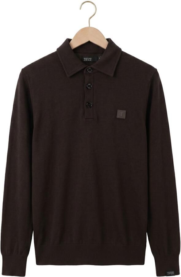 BUTCHER OF BLUE Heren Polo's & T-shirts Clifden Co Polo Bruin - Foto 4