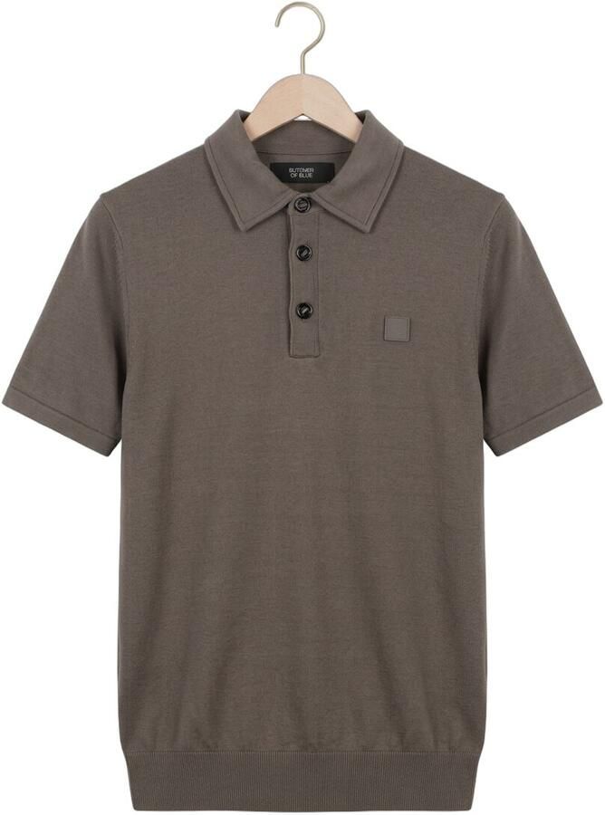 BUTCHER OF BLUE Heren Polo's & T-shirts Clifden Co Polo Ss Bruin - Foto 2