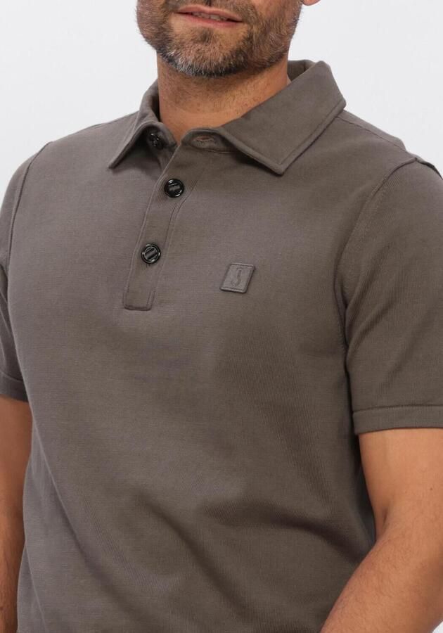 BUTCHER OF BLUE Heren Polo's & T-shirts Clifden Co Polo Ss Bruin - Foto 4