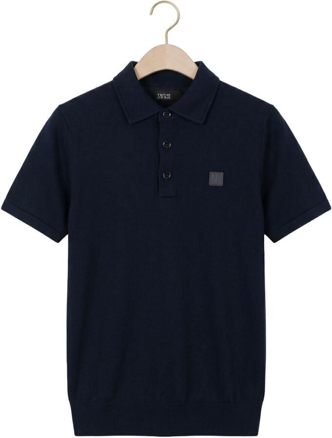 BUTCHER OF BLUE Heren Polo's & T-shirts Clifden Co Polo Ss Donkerblauw - Foto 2