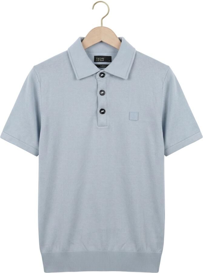 BUTCHER OF BLUE Heren Polo's & T-shirts Clifden Co Polo Ss Lichtblauw - Foto 2