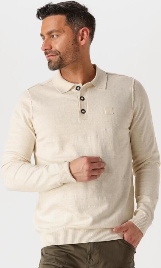 BUTCHER OF BLUE Heren Polo's & T-shirts Lt Clifden Polo L s Beige - Foto 4