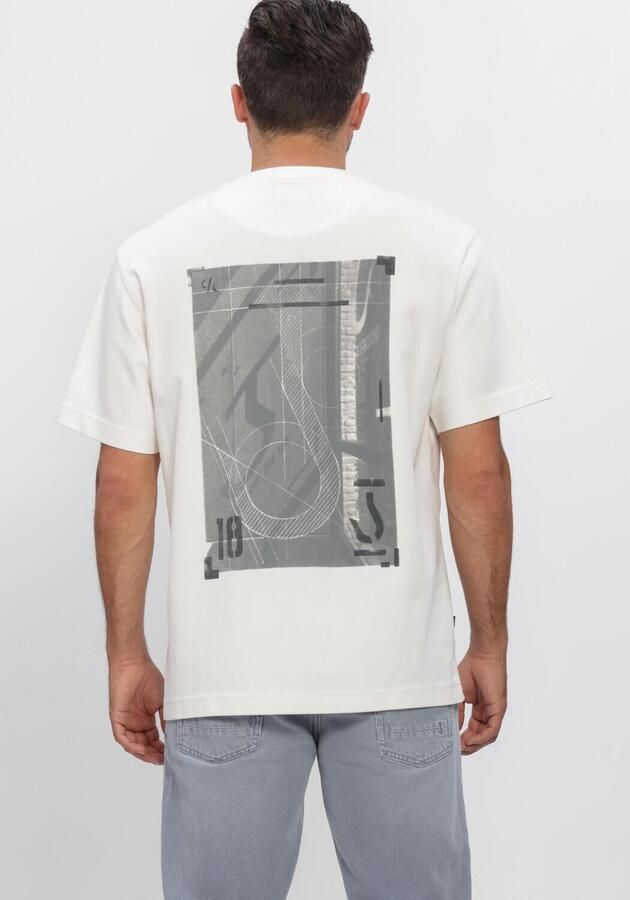 BUTCHER OF BLUE Heren Polo's & T-shirts Mercer Hook Loose Tee Creme - Foto 3