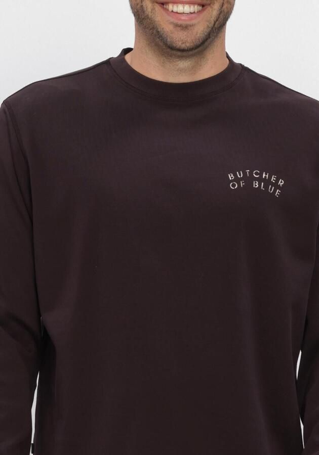 Butcher of Blue relaxed fit longsleeve met backprint en logo topaz bruin - Foto 4