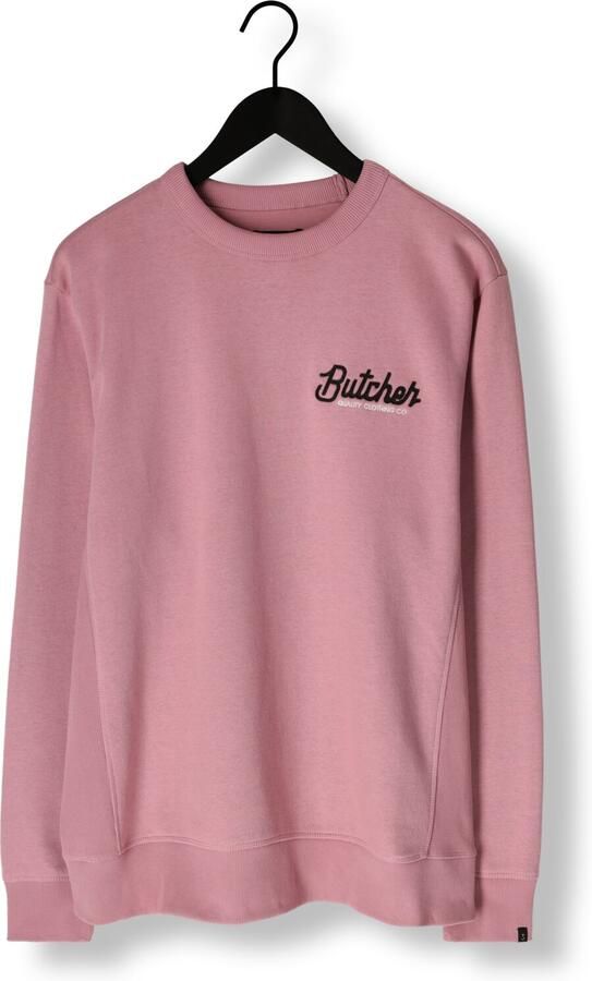 BUTCHER OF BLUE Heren Truien & Vesten Army Butcher Crew Roze - Foto 3