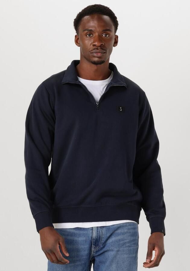 BUTCHER OF BLUE Heren Truien & Vesten Army Half Zip Blauw - Foto 4