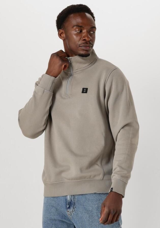 BUTCHER OF BLUE Heren Truien & Vesten Army Half Zip Grijs - Foto 4