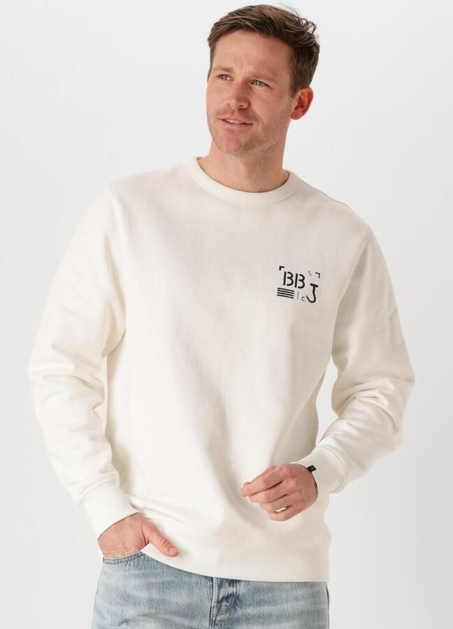 BUTCHER OF BLUE Heren Truien & Vesten Army Stencil Crew Wit - Foto 4