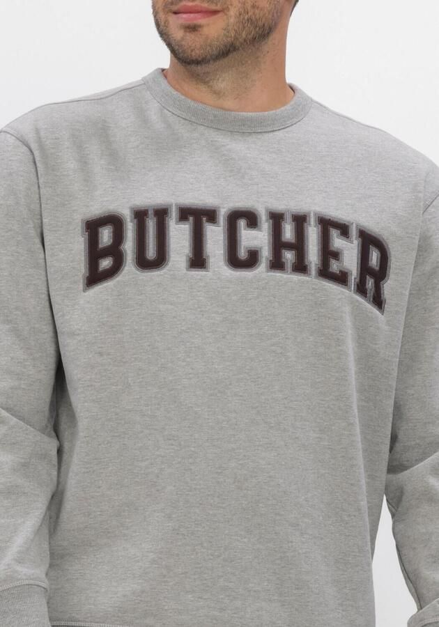 BUTCHER OF BLUE Heren Truien & Vesten Butcher Crew Lichtgrijs - Foto 4