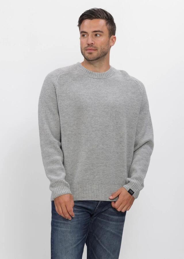 BUTCHER OF BLUE Heren Truien & Vesten Carter Knit Crew Lichtgrijs