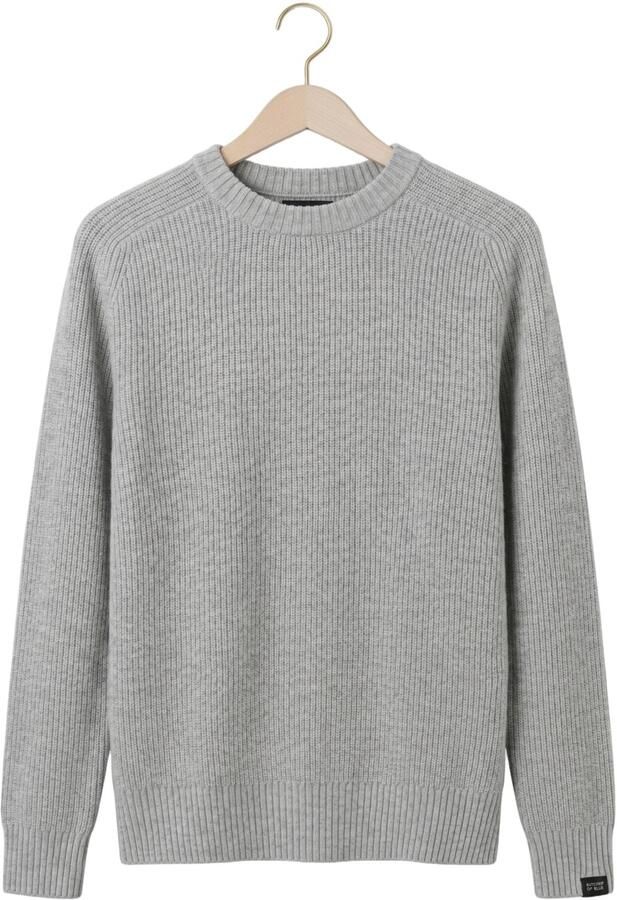 BUTCHER OF BLUE Heren Truien & Vesten Carter Knit Crew Lichtgrijs - Foto 4