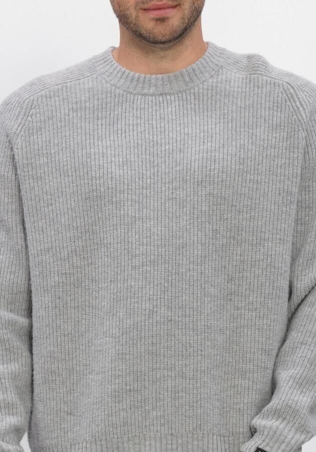 BUTCHER OF BLUE Heren Truien & Vesten Carter Knit Crew Lichtgrijs - Foto 3
