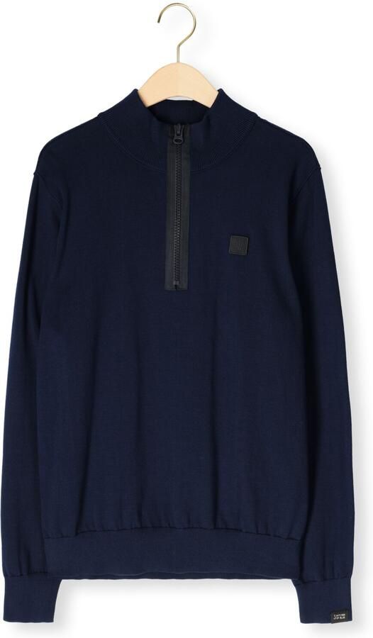 BUTCHER OF BLUE Heren Truien & Vesten Clifden Co Half Zip Donkerblauw - Foto 4