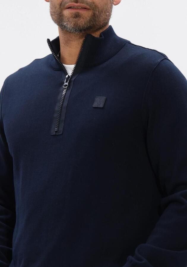 BUTCHER OF BLUE Heren Truien & Vesten Clifden Co Half Zip Donkerblauw - Foto 3
