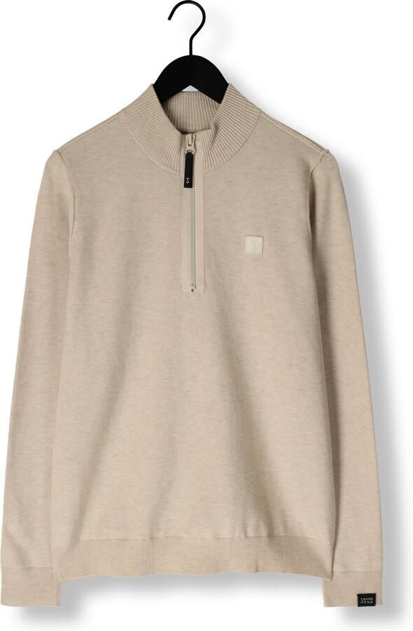 BUTCHER OF BLUE Heren Truien & Vesten Clifden Halfzip Beige - Foto 3