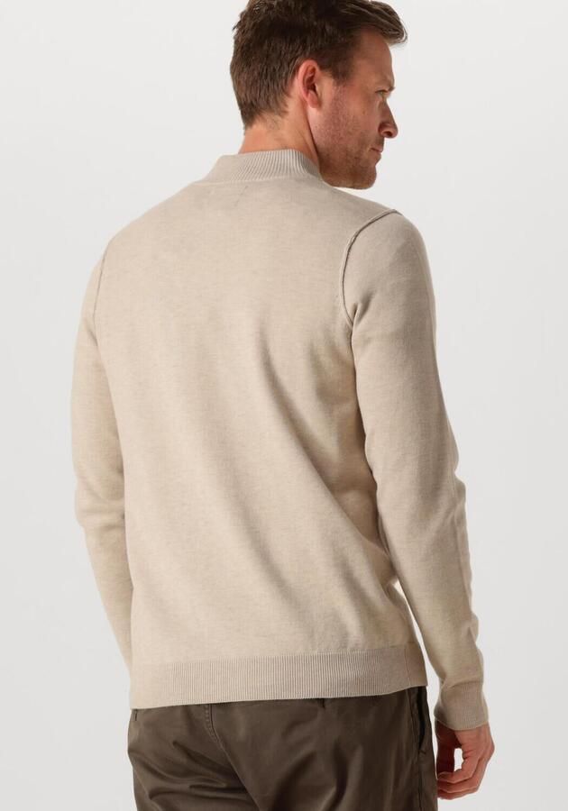 BUTCHER OF BLUE Heren Truien & Vesten Clifden Halfzip Beige