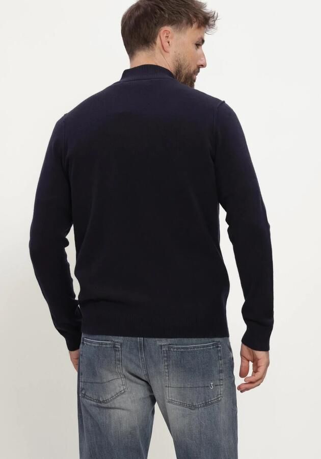 BUTCHER OF BLUE Heren Truien & Vesten Clifden Halfzip Donkerblauw - Foto 3