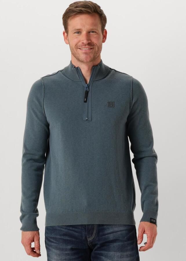 BUTCHER OF BLUE Heren Truien & Vesten Clifden Halfzip Grijs - Foto 4