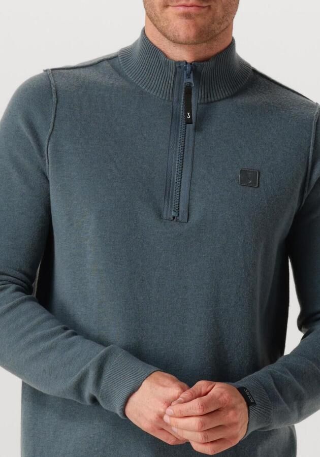 BUTCHER OF BLUE Heren Truien & Vesten Clifden Halfzip Grijs - Foto 2