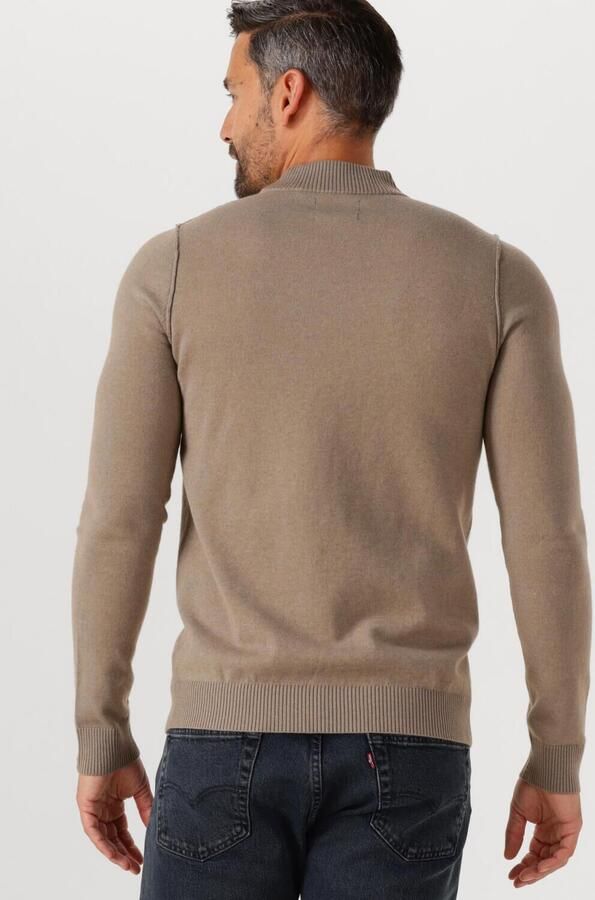 BUTCHER OF BLUE Heren Truien & Vesten Clifden Mock Camel - Foto 2