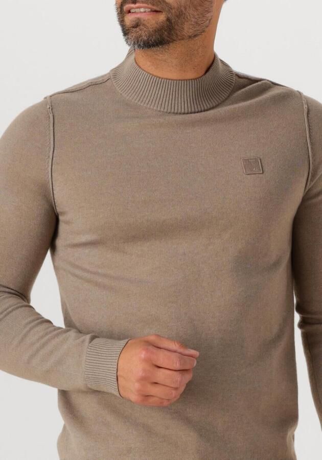 BUTCHER OF BLUE Heren Truien & Vesten Clifden Mock Camel